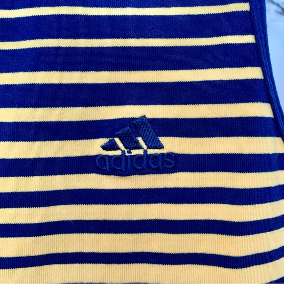 Adidas Vintage Blue and Yellow Striped Tank - Picture 4 of 13